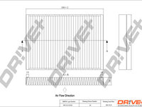 Filtru, aer habitaclu (DP1110120185 DRIVE) AUDI,BENTLEY,PORSCHE,VW