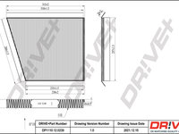 Filtru, aer habitaclu (DP1110120239 DRIVE) MERCEDES-BENZ