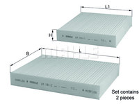 Filtru, aer habitaclu (LA191S MAHLE KNECHT) Citroen,DS,PEUGEOT