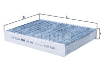 Filtru, aer habitaclu (LAK686 MAHLE KNECHT) FIAT,NISSAN,OPEL,RENAULT,VAUXHALL