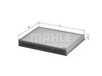 Filtru, aer habitaclu LAND ROVER FREELANDER 2 (LF, FA) (2006 - 2014) MAHLE ORIGINAL LA 387 piesa NOUA