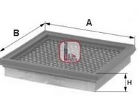 Filtru aer HONDA CIVIC Mk IV cupe (EJ), HONDA CIVIC Mk IV hatchback (MA, MB), HONDA CIVIC Mk V hatchback (EJ, EK) - SOFIMA S 3238 A