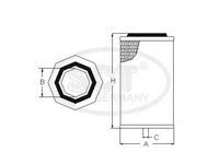 Filtru aer MERCEDES-BENZ LK LN2 SCT GERMANY SB3090