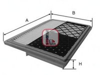 Filtru aer MERCEDES CLK Cabriolet (A209) (2003 - 2010) SOFIMA S 3462 A