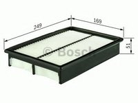 Filtru aer MITSUBISHI OUTLANDER II (CW) (2006 - 2012) BOSCH 1 457 433 952 piesa NOUA