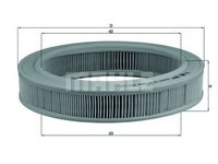 Filtru aer OPEL CORSA A TR (91_, 92_, 96_, 97_) (1982 - 1993) KNECHT LX 203