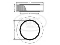 Filtru aer ROVER 200 hatchback XW SCT GERMANY SB608