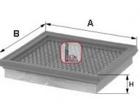 Filtru aer S 3802 A SOFIMA pentru Fiat Croma Opel Vectra Opel Signum