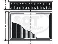 Filtru aer SB 068 SCT GERMANY pentru Opel Frontera Audi A6 Audi A4 Vw Passat Opel Agila Audi Allroad Opel Corsa Opel Vita Skoda Superb Opel Tigra