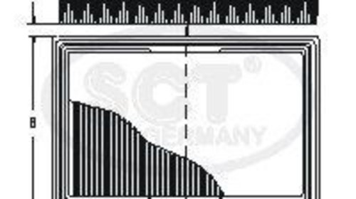 Filtru aer SB 277 SCT GERMANY pentru Opel Ast