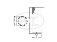 Filtru aer secundar RENAULT TRUCKS Midliner SCT GERMANY SW3852