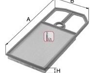 Filtru aer SKODA OCTAVIA I (1U2) (1996 - 2010) SOFIMA S 3820 A piesa NOUA