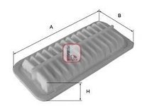 Filtru aer TOYOTA YARIS/VITZ (SCP9_, NSP9_, KSP9_, NCP9_, ZSP9_) (2005 - 2016) SOFIMA S 9102 A