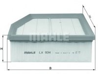 Filtru aer VW PHAETON 3D MAHLE ORIGINAL LX934