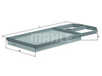 Filtru aer VW POLO (6N1) (1994 - 1999) MAHLE ORIGINAL LX 571/1