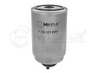 Filtru combustibil 11-14 323 0001 MEYLE pentru Alfa romeo 156 Alfa romeo 166 Peugeot Boxer Fiat Marea Fiat Stilo Fiat Ducato CitroEn Jumper CitroEn Relay Alfa romeo 147 Fiat Doblo Kia Carens CitroEn Dispatch CitroEn Jumpy Fiat Strada Fiat Bravo Fiat 