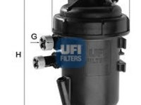 Filtru combustibil 55 127 00 UFI pentru Peugeot Boxer Fiat Ducato CitroEn Jumper CitroEn Relay