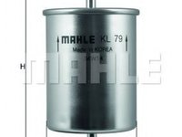 Filtru combustibil AUDI A4 (8EC, B7) (2004 - 2008) MAHLE ORIGINAL KL 79