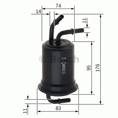 Filtru combustibil AUDI A4 (8EC, B7) - Cod intern: