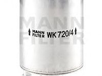 Filtru combustibil AUDI A4 (8EC, B7) - OEM - MANN-FILTER: WK720/4|WK 720/4 - Cod intern: W02231063 - LIVRARE DIN STOC in 24 ore!!!