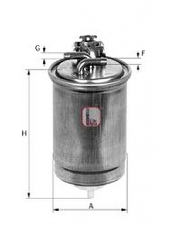 Filtru combustibil AUDI A4 Avant 8D5 B5 SOFIMA S4424NR