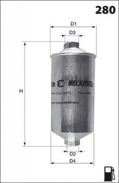 Filtru combustibil AUDI A6 4B2 C5 LUCAS FILTERS LFPF011