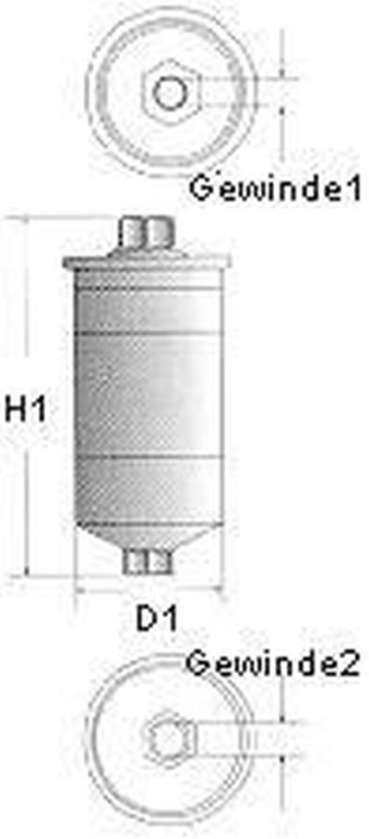 Filtru combustibil AUDI A6 Avant 4B5 C5 CHAMPION L205606