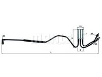 Filtru combustibil CHRYSLER VOYAGER IV RG RS MAHLE ORIGINAL KL553