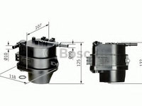 Filtru combustibil CITROËN C3 II (2009 - 2016) Bosch 0 450 907 007