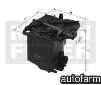 Filtru combustibil CITROËN C3 II MANN-FILTER WK 939/2 z