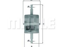 Filtru combustibil Citroen AX ZA- KNECHT KL63OF