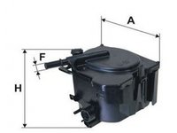 Filtru combustibil CITROEN BERLINGO caroserie B9 FILTRON PS9741