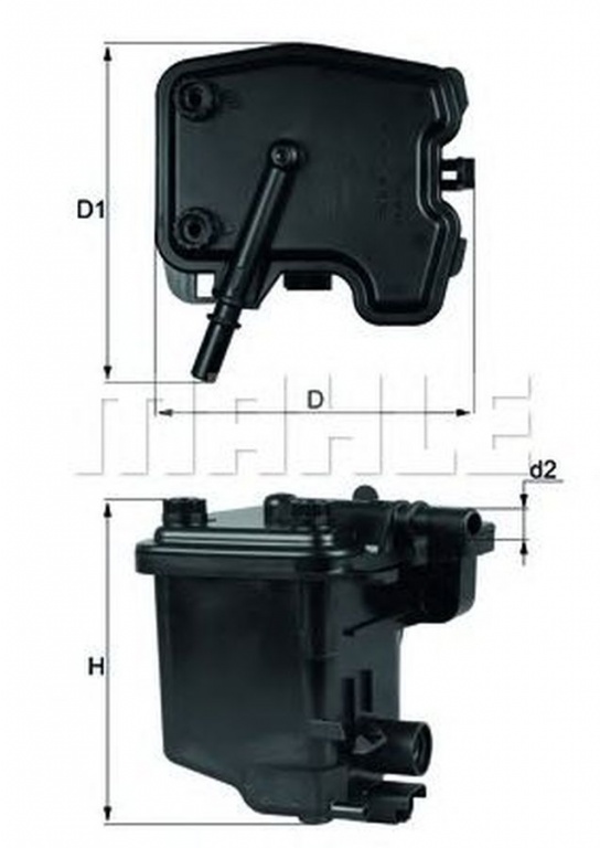 Filtru combustibil CITROEN BERLINGO platou sasiu B9 MAHLE ORIGINAL KL431D