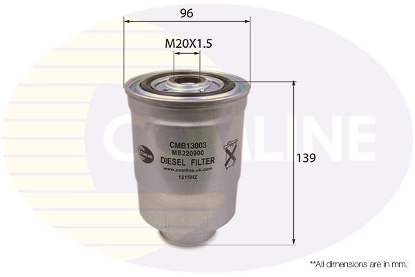 Filtru combustibil COMLINE CMB13003 la ISUZU MIDI bus (94000, 98000) 1989 1990 1991 1992