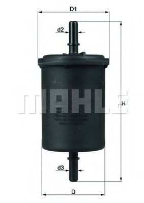 Filtru combustibil DACIA LOGAN EXPRESS (FS) (2009 - 2016) MAHLE ORIGINAL KL 416/1 piesa NOUA