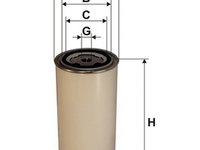 Filtru combustibil DAF SB WIX FILTERS 95014E