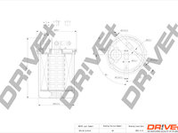 Filtru combustibil (DP1110130114 DRIVE) SEAT,SKODA,VW