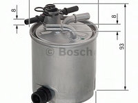 Filtru combustibil F 026 402 072 BOSCH pentru Renault Logan Renault Tondar Dacia Logan Dacia Sandero