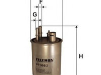 Filtru combustibil FIAT DOBLO Cargo (223) (2000 - 2016) FILTRON PP966/2 piesa NOUA