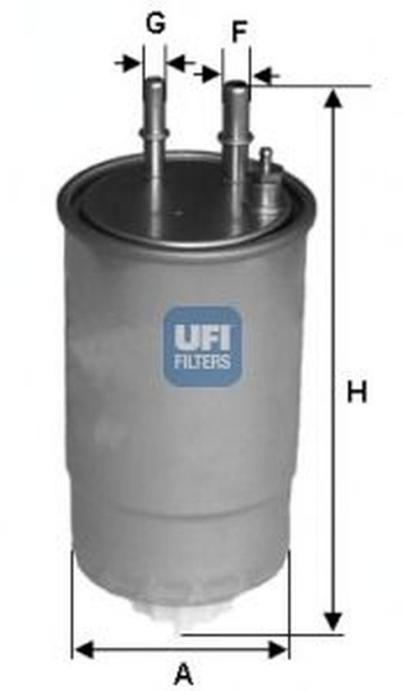 Filtru combustibil FIAT DOBLO platou sasiu 263 UFI 24.ONE.01