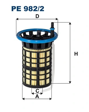 Filtru combustibil Filtron CITROËN NEMO Autoutilitară/limuzină spațioasă (AA_) 2010-2021 - PE 982/2