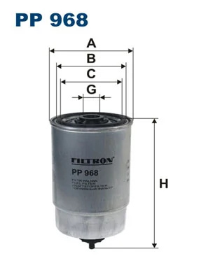 Filtru combustibil Filtron FIAT DOBLO microbus (119_, 223_) 2001-2006 - PP 968