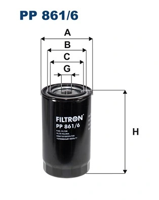 Filtru combustibil Filtron KING LONG XMQ 2010-2015 - PP 861/6