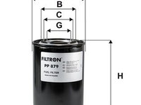 Filtru combustibil FILTRON PP 879