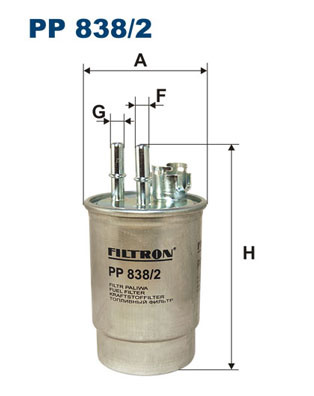Filtru combustibil FILTRON PP838/2 compatibil cu FORD FIESTA Autoutilitara/limuzina spatioasa (J5_, J3_) 2000 2001 2002 2003
