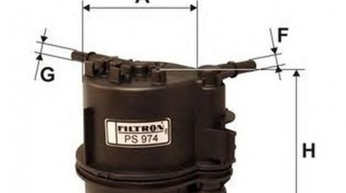 Filtru combustibil FORD FIESTA VI FILTRON PS9