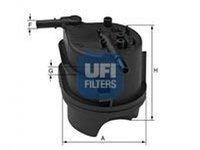 Filtru combustibil FORD FIESTA VI UFI 24.343.00