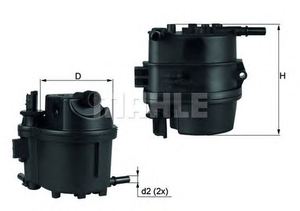 Filtru combustibil FORD FUSION JU MAHLE ORIGINAL K