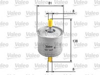 Filtru combustibil FORD KA RB VALEO 587007