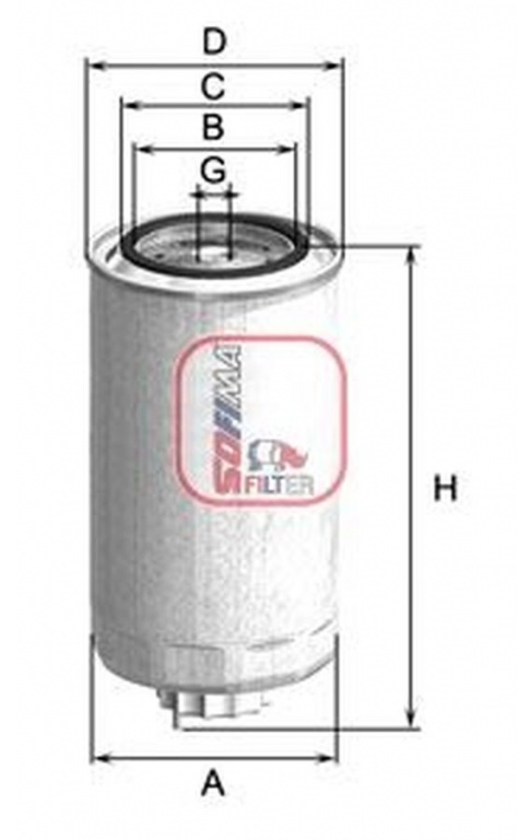 Filtru combustibil IVECO EuroTech MP SOFIMA S0999NR